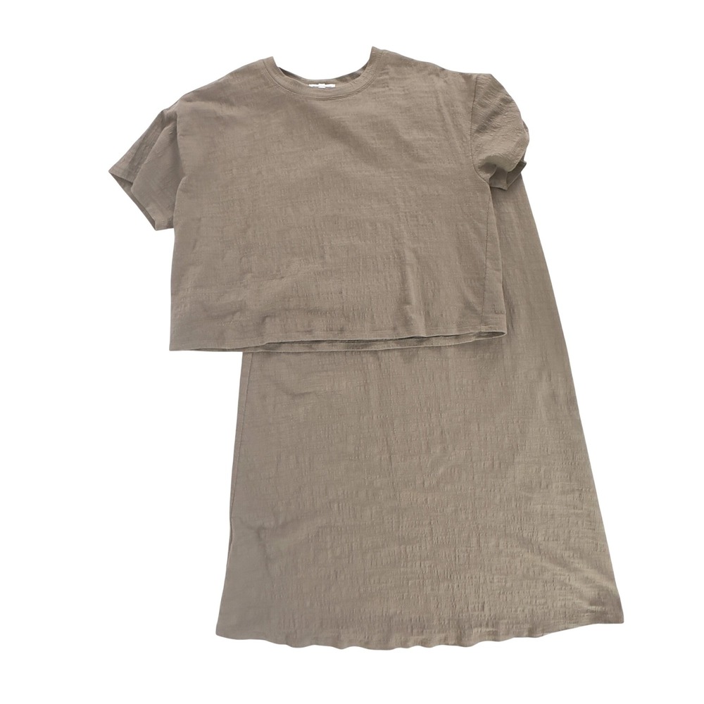 Z Supply 2-piece Set - Sway Textured - Tee & Skirt - Size M